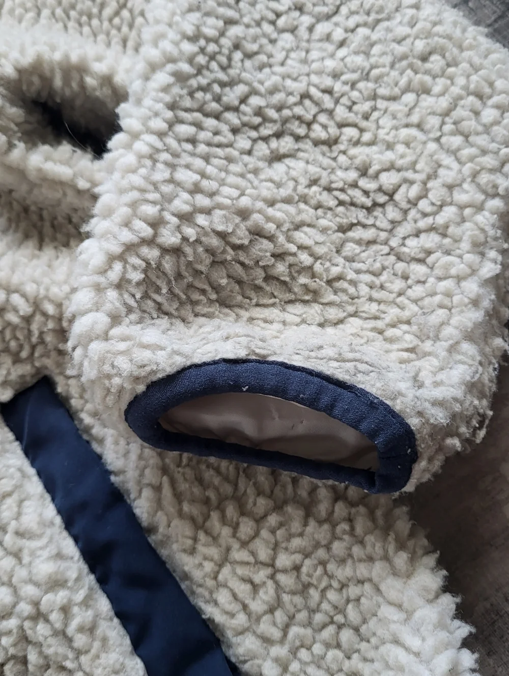 Member's Mark Boy's Lightweight Cuddly Cozy Full Zip Sherpa Jacket Size 7 Cream
